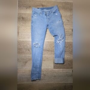 Light Blue Distressed Women’s Jeans